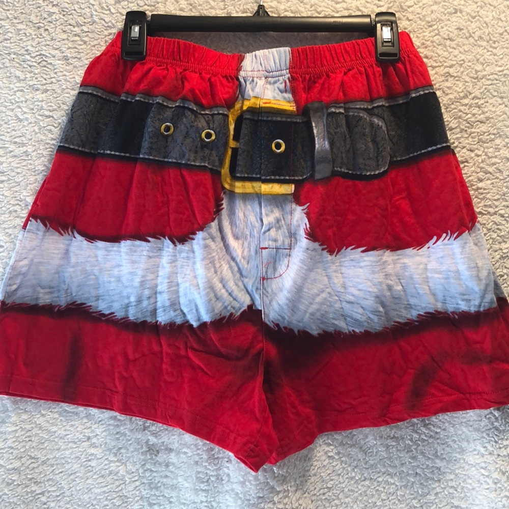 NWT Men’s Santa Boxer/Santa Hat Set